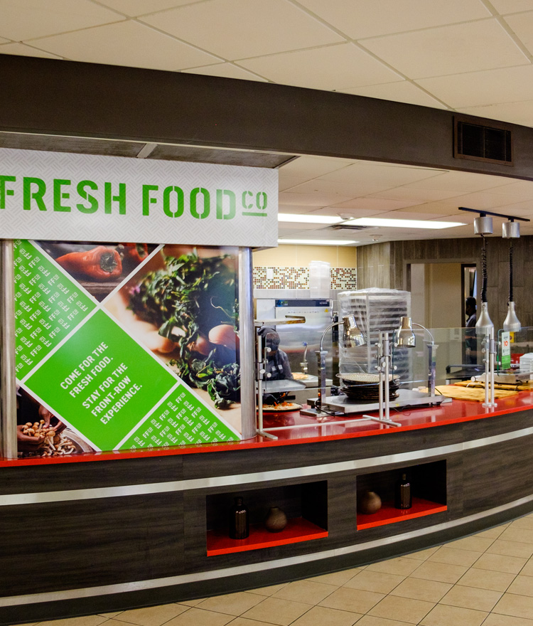 Fresh Food Co. Cafeteria counter